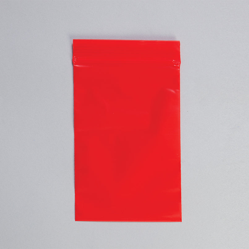 Health Care Logistics Colored Zippit Bags, 4 x 6