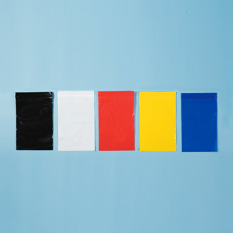 Health Care Logistics Colored Zippit Bags, 6 x 9