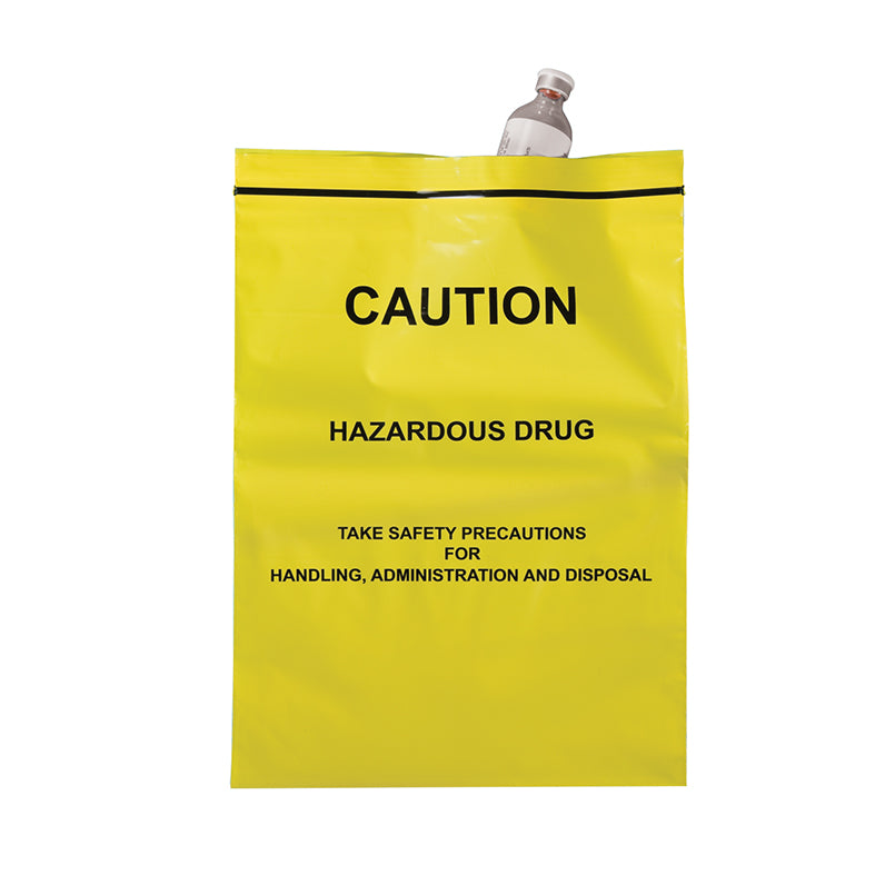 Caution Hazardous Drug Bags, 9 x 12