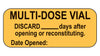 Multi-Dose Vial Labels