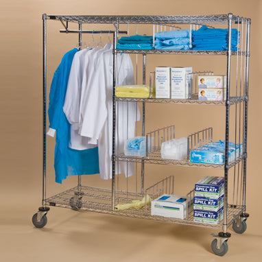 Apparel and Supply Cart