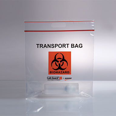 Health Care Logistics Biohazard Transport Bags, 12-3/4 x 12 x 6