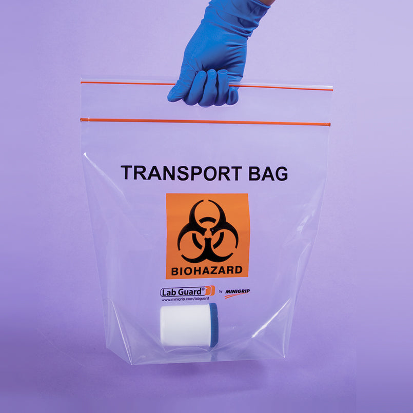 Health Care Logistics Biohazard Transport Bags, 12-3/4 x 12 x 6