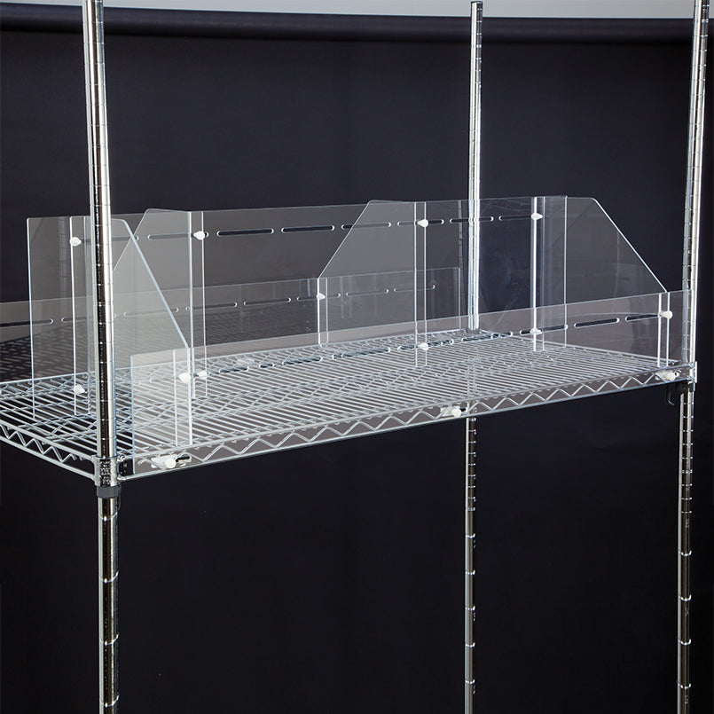 Health Care Logistics Divider System for Wire Shelving