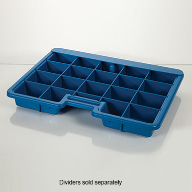 Health Care Logistics Full-Size HCL® Colored Crash Cart Box with Built-In Handle (1867)
