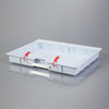 Shallow Crash Cart Box with Handle For Metro Lifeline Cart with Clear Slide-In Lid