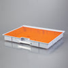 Shallow Crash Cart Box with Handle For Metro Lifeline Cart with Amber Slide-In Lid
