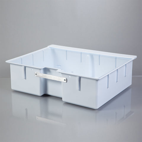 Deep Crash Cart Box with Handle For Metro Lifeline Cart with Clear Slide-In Lid