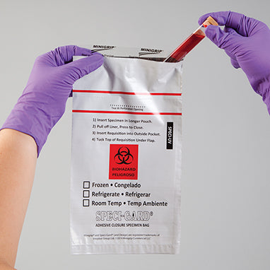 Health Care Logistics UV Blocking Specimen Transport Bags, 6 x 10