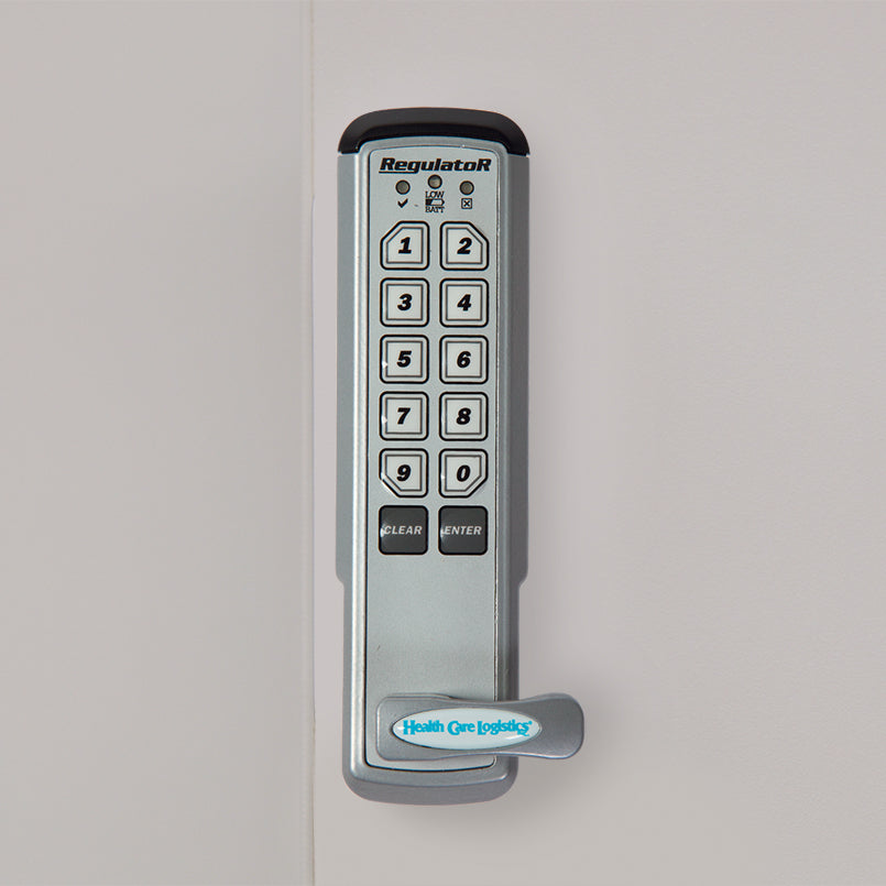 Health Care Logistics Keyless Entry Digital Lock w/ Audit Trail, Vertical Mount