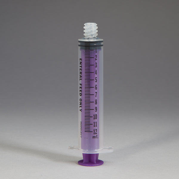 Monoject ENFit Syringes, 12mL, Non-Sterile
