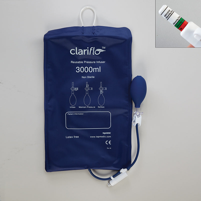 Health Care Logistics Reusable Pressure Infusion Bag, 3,000mL