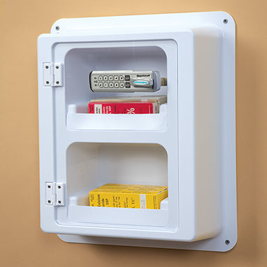 Health Care Logistics Easy-View Locking Wall Cabinet w/ Keyless Entry Digital Lock