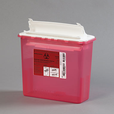 Health Care Logistics HCL® Biohazard Waste Container, 5.4 Quart