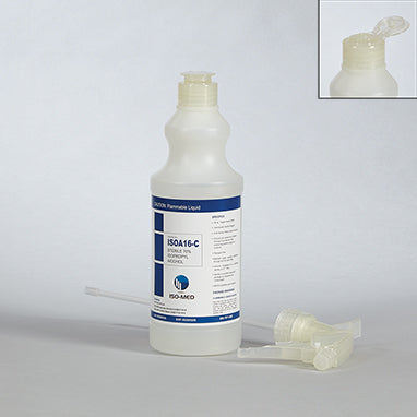 Health Care Logistics Sterile Isopropyl Alcohol, Flip Top, 16 oz., Case