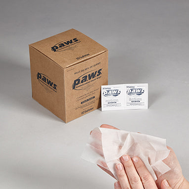 Health Care Logistics p.a.w.s.® Antimicrobial Hand Wipes, 5 x 8