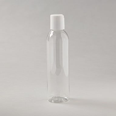 Health Care Logistics Cosmo Round Plastic Bottles w/ Disc Caps, 6 oz.