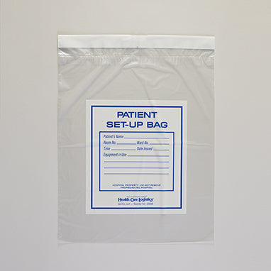 Health Care Logistics Patient Set-up Bags, 12 x 16