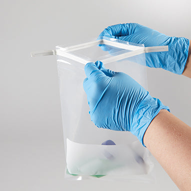 Health Care Logistics Sterile SureSeal™ Sampling Bags w/ Write-On Block, 7"W x 11¾"H