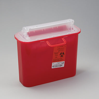 SHARPS-tainer® Sharp Container, 5.4-Quart, Red