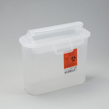 SHARPS-tainer® Sharp Container, 5.4-Quart, Semi-Clear