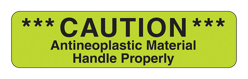 Caution Antineoplastic Material Labels