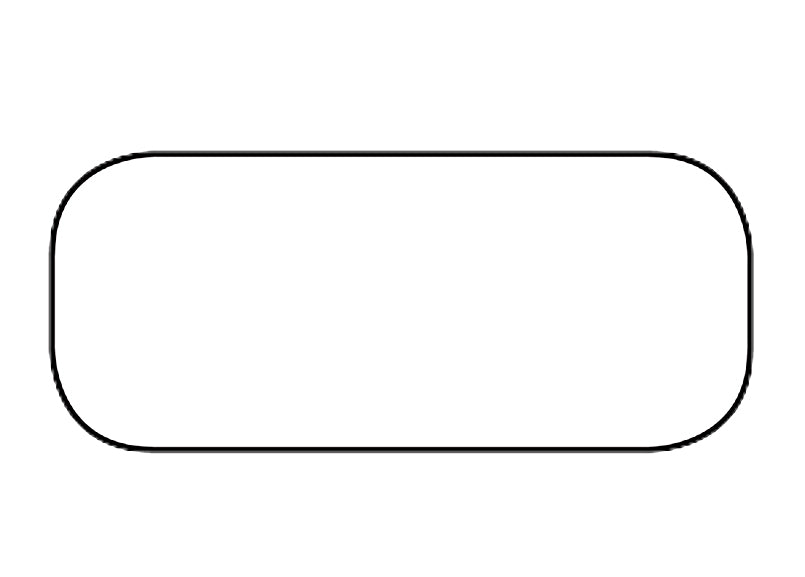 Blank White Labels - 7/8"W x 3/8"H