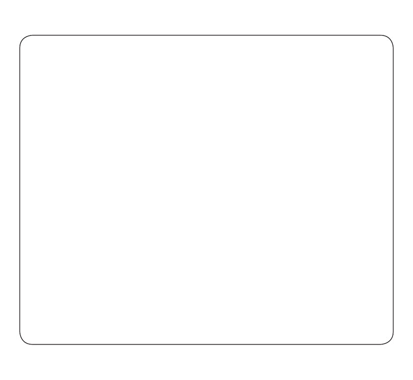 Blank White Labels - 3-5/8"W x 3"H