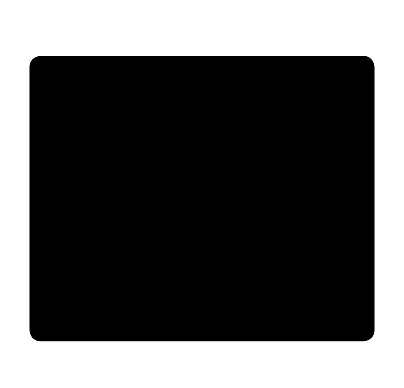 Blank Black Labels - 3-5/8"W x 3"H