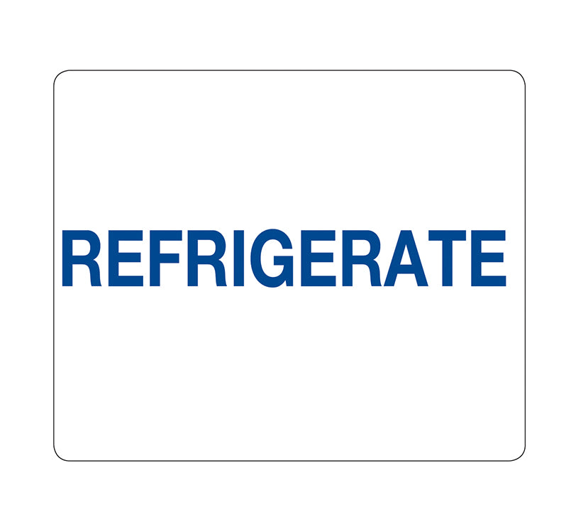 Health Care Logistics Refrigerate Labels