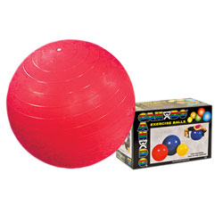 CanDo Inflatable Exercise Ball - Red - 30