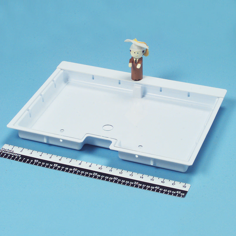 Health Care Logistics Shallow Crash Cart Box w/ Clear Slide-In Lid, 2"H