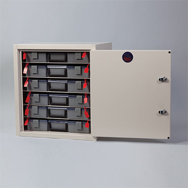 Six-Shelf Narcotic Cabinet, 2 Locks, 1 Door
