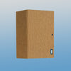 Wall Cabinet with Locking Door, 18 Inch - 5091WBR