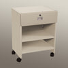 Mobile Locking Bedside Cabinet, Open Access