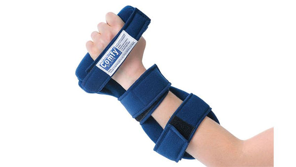 Adult Medium Grip Hand Orthosis, Headliner Cover, Navy Blue, Left