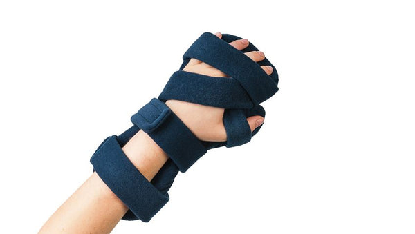 Adult Small Deviation Resting Hand Orthosis, Headliner Cover, Navy Blue, Left