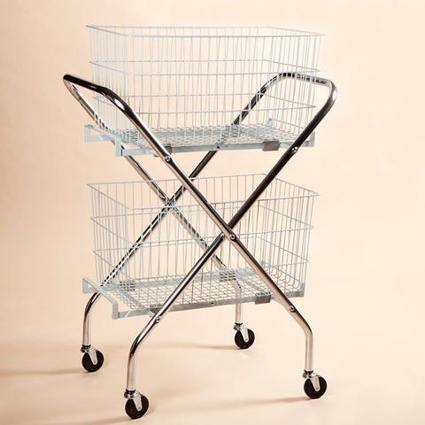 Folding Wire Cart with 12