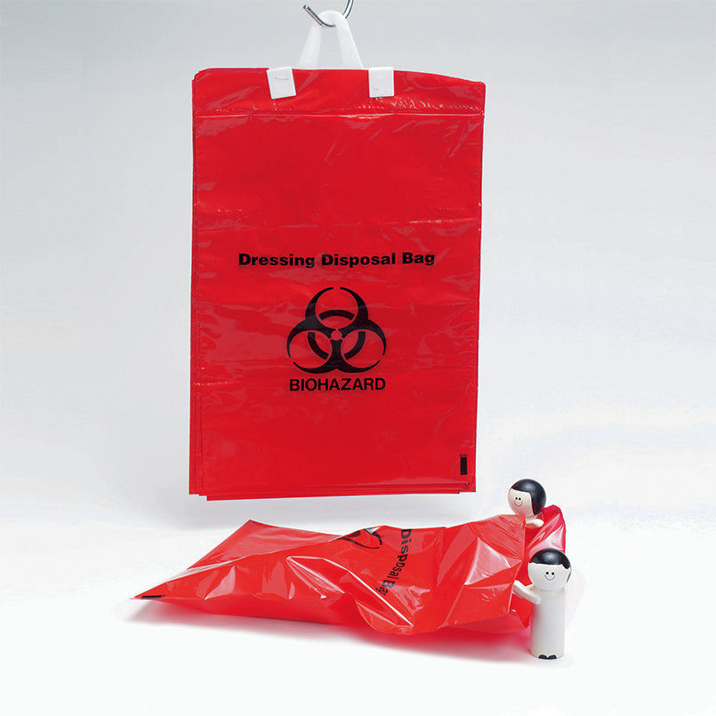 Health Care Logistics Dressing Disposal Bags, 11-3/8 x 16-7/8