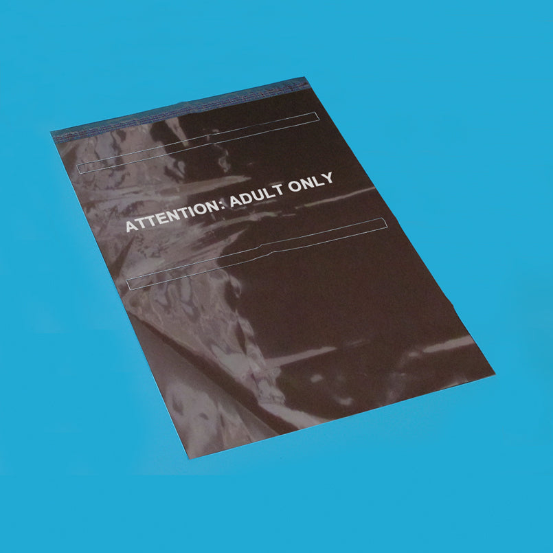 Amber Security Bags for HCL Full-Size Crash Cart Boxes, Attn Adult Only, 29 x 20