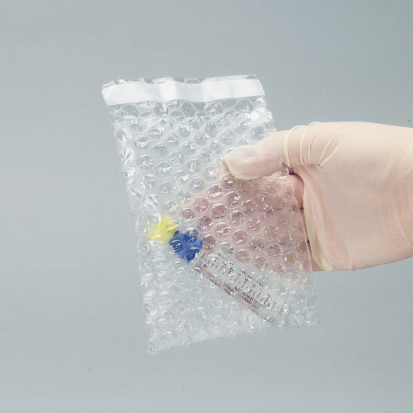 Health Care Logistics Single-Tube Transport Bubble Bags, 4 x 5-1/2