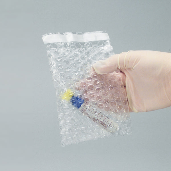 Single-Tube Transport Bubble Bags, 4 x 5-1/2