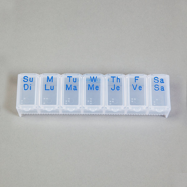 Seven-Day Multi-Lingual Medication Organizer, X-Large
