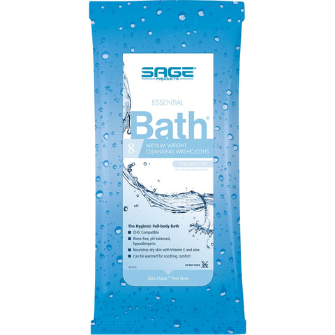 Fragrance-Free Essential Bath Cleansing Washcloths - 7803A