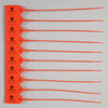 Biohazard Pull-Tight Seals, Numbered, Orange