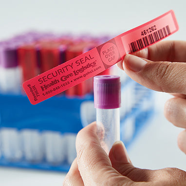 Health Care Logistics Tamper-Evident Test Tube Seals, Numbered, Barcoded