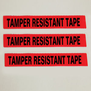 Tamper Resistant Tape, Red, 1"W x 108'