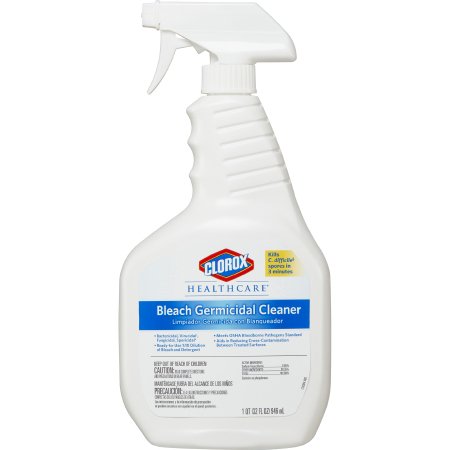 Clorox Healthcare® Bleach Germicidal Surface Disinfectant Cleaner Germicidal Liquid 32 oz. Bottle Fruity Floral Bleach Scent NonSterile