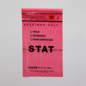 Health Care Logistics Biohazard STAT Bags, 6 x 9