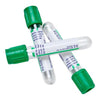 Vacutainer Blood Collection Tube with Sodium Heparin, Plastic, Green Closure, Paper Label, 16 x 100 mm, 10 mL